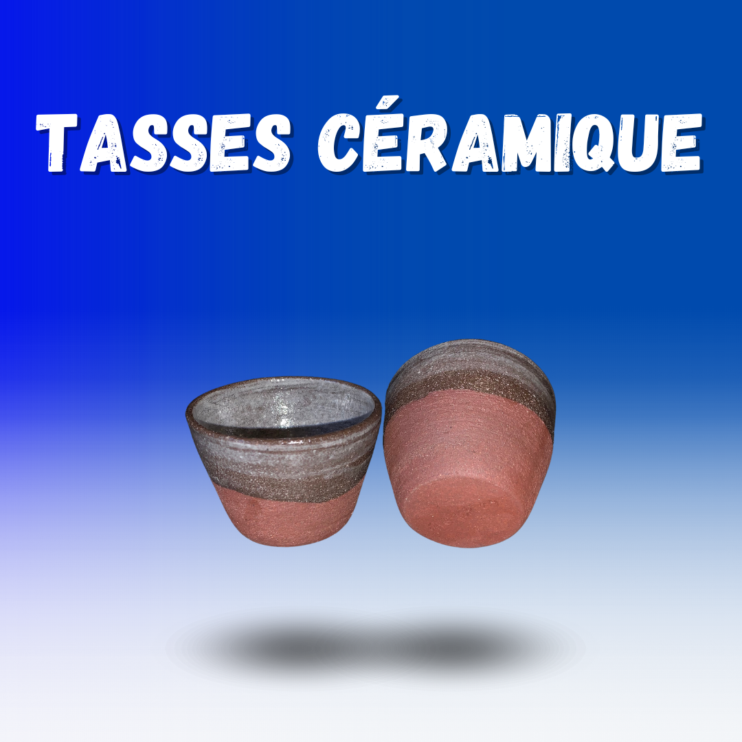 Lot de 2 tasses en céramique