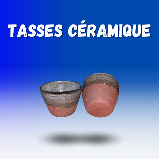 Lot de 2 tasses en céramique