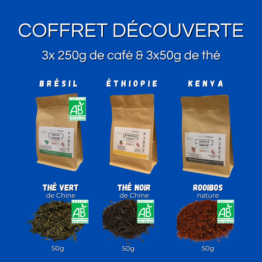 Coffret 3 cafés & 3 thés de 50g
