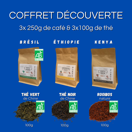 Coffret 3 cafés & 3 thés de 100g