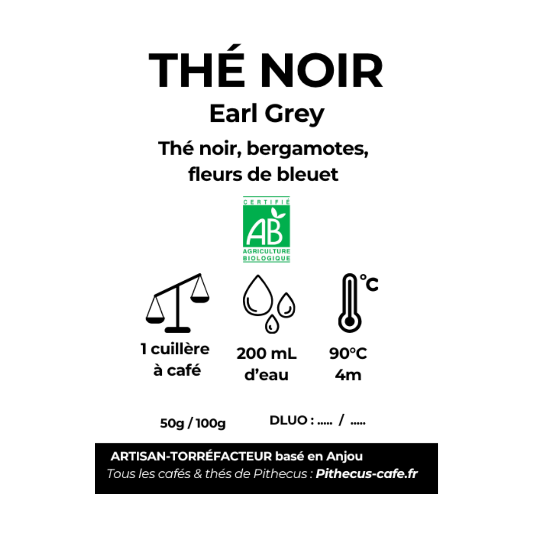 Thé noir EARL GREY BIO