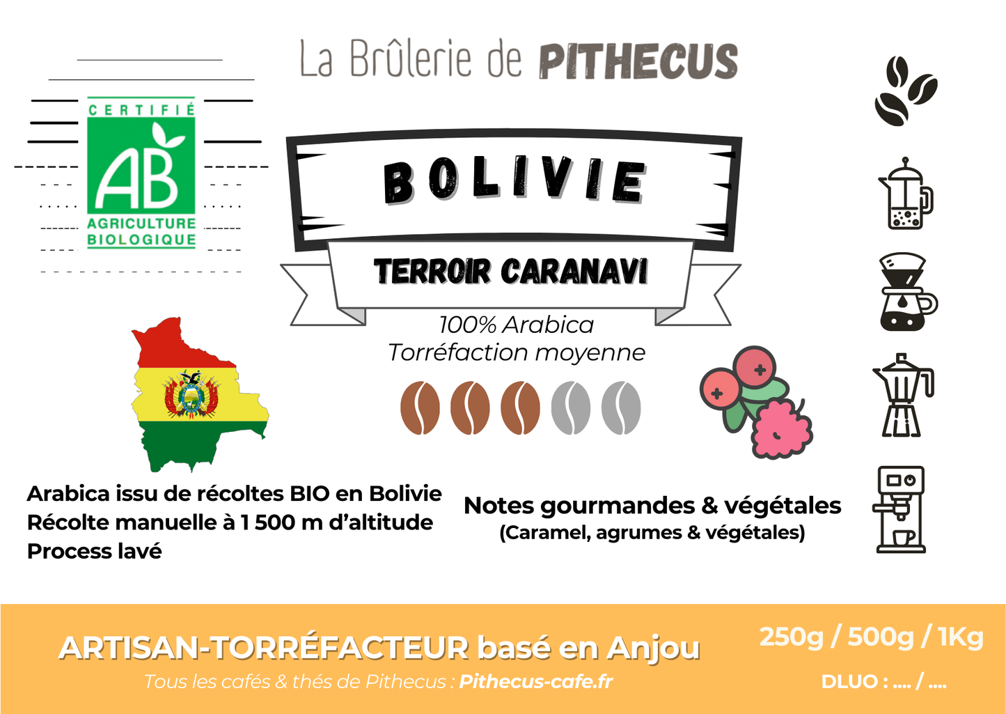 BOLIVIE - Terroir Caranavi BIO