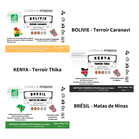 Coffret 3 cafés (3X250g)