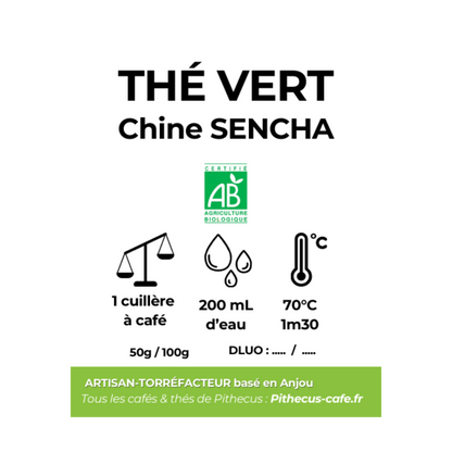 Thé vert de Chine SENCHA BIO