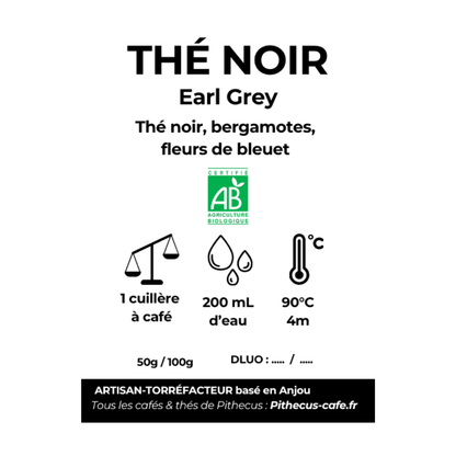 Thé noir EARL GREY BIO