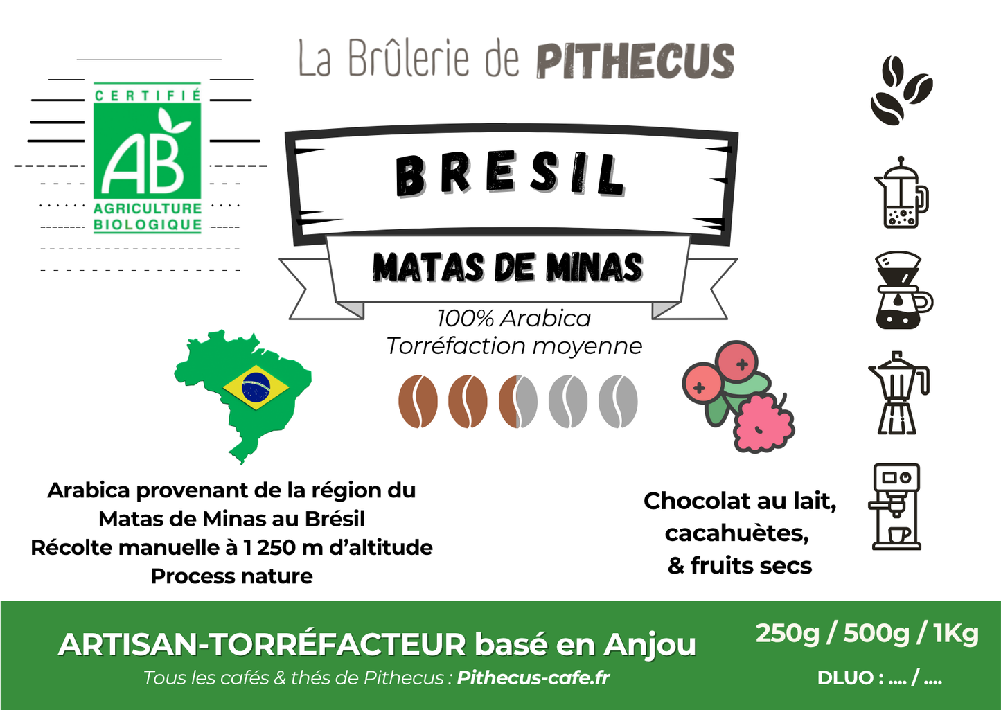 BRÉSIL - Matas de Minas BIO