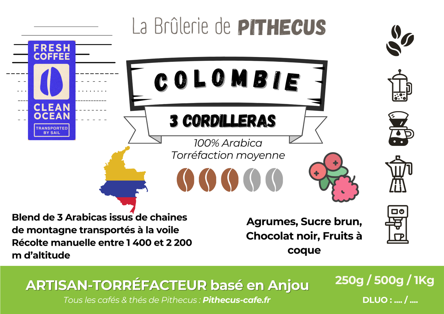 COLOMBIE - Blend 3 Cordilleras